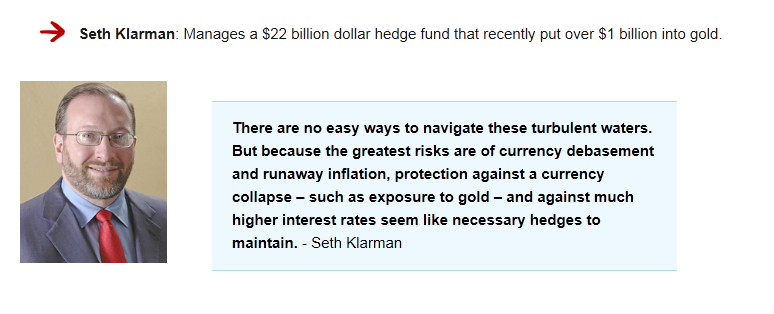 Klarman gold investor