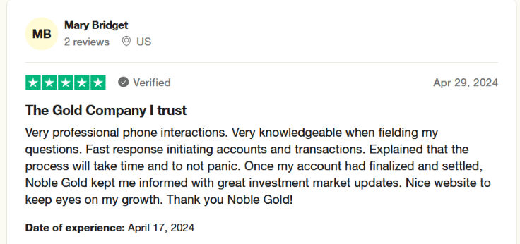 trustpilot noble gold  1